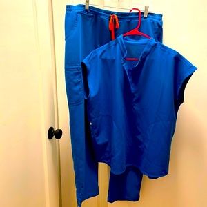 Figs Alps Blue Limited color drop scrubs